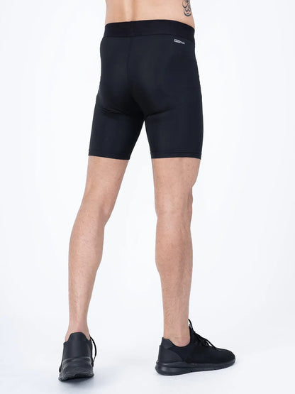 Compression Long Training Shorts - Black