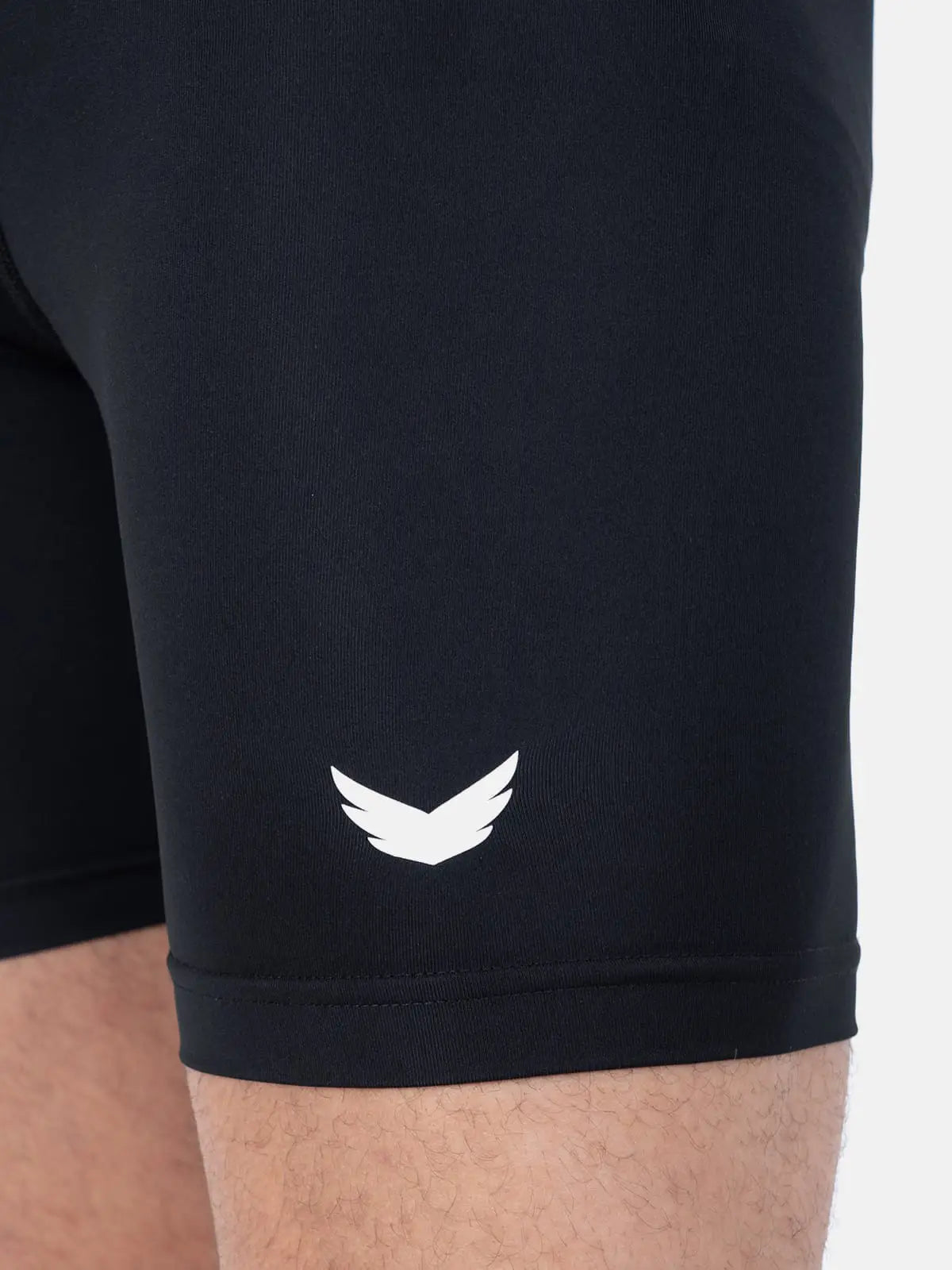 Compression Long Training Shorts - Black
