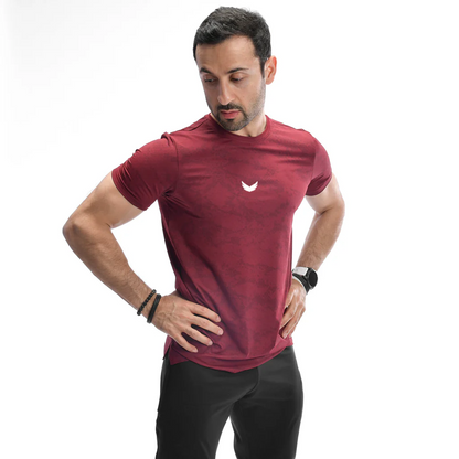 Wings RallyCore Training Tee – Burgundy